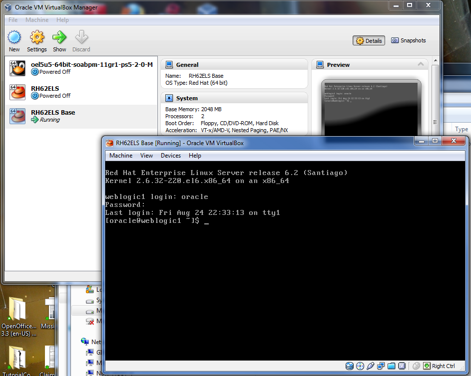 Installing Oracle's Virtual Box and Linux - Part 1 - Brad's Blog